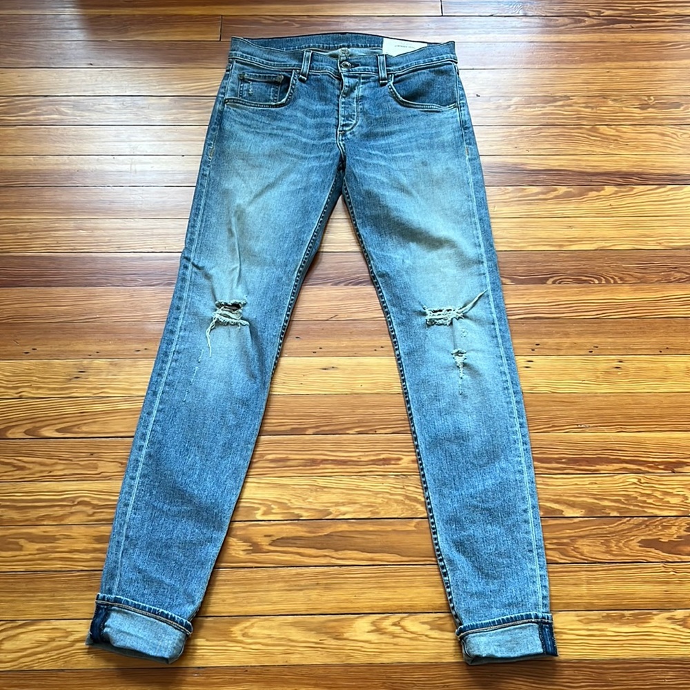 Men's Rag & Bone Standard Issue Fit 1 Slim-Skinny Jeans, Mariner